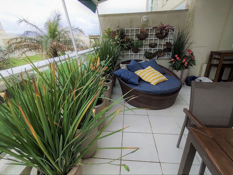Alugar apartamento garden Wifi Churrasqueira Airbnb Booking