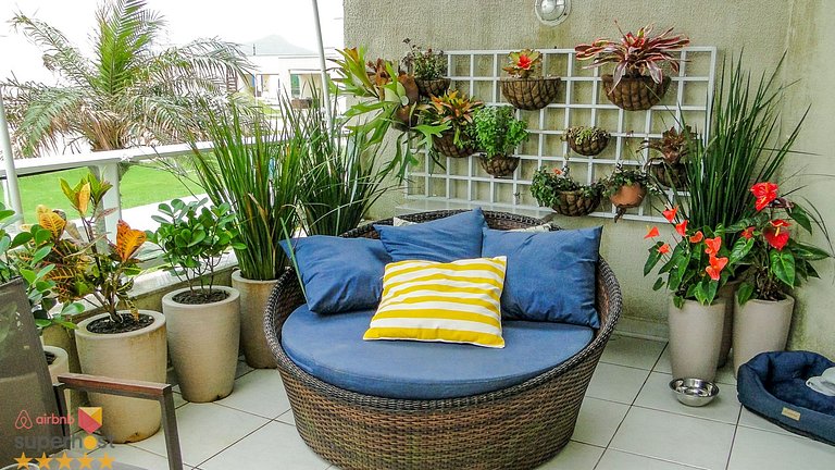 Alugar apartamento garden Wifi Churrasqueira Airbnb Booking
